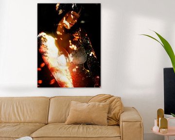 Portrait woman in lingerie