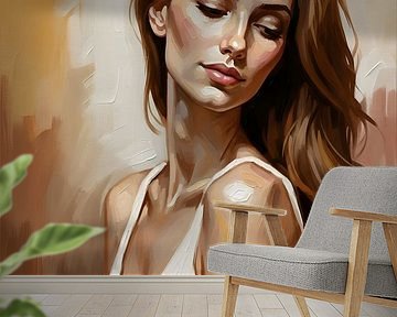 Portraitstudie mit warmem Licht