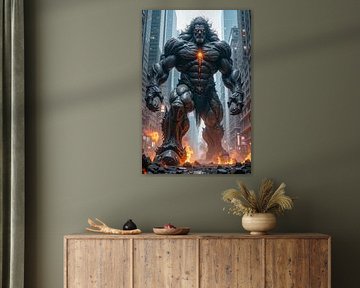 KARNYX - Un Géant Démoniaque traversant une Ville sur INFERAURUM