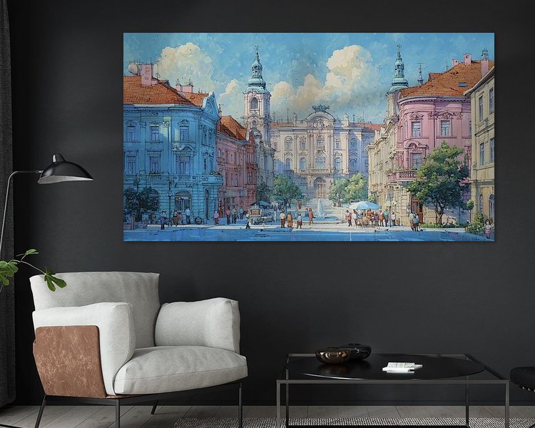 Example of the artwork in a room