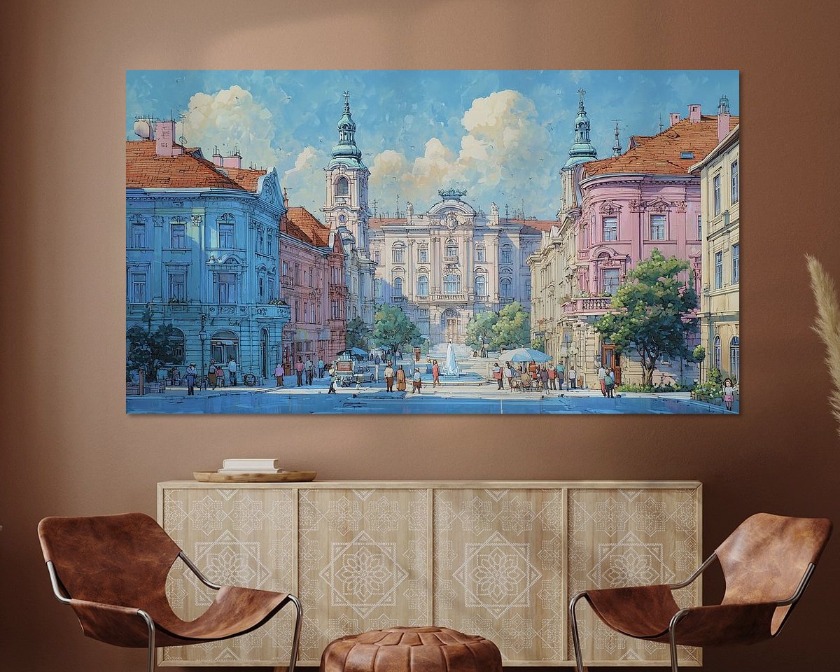 Example of the artwork in a room