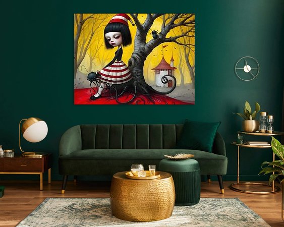 Example of the artwork in a room