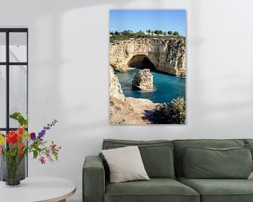 Cave and cliff on the Atlantic coast by Rachel Mein