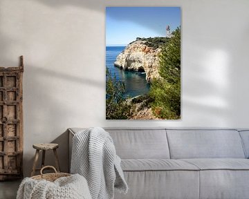 Boat from the cave - Algarve by Rachel Mein