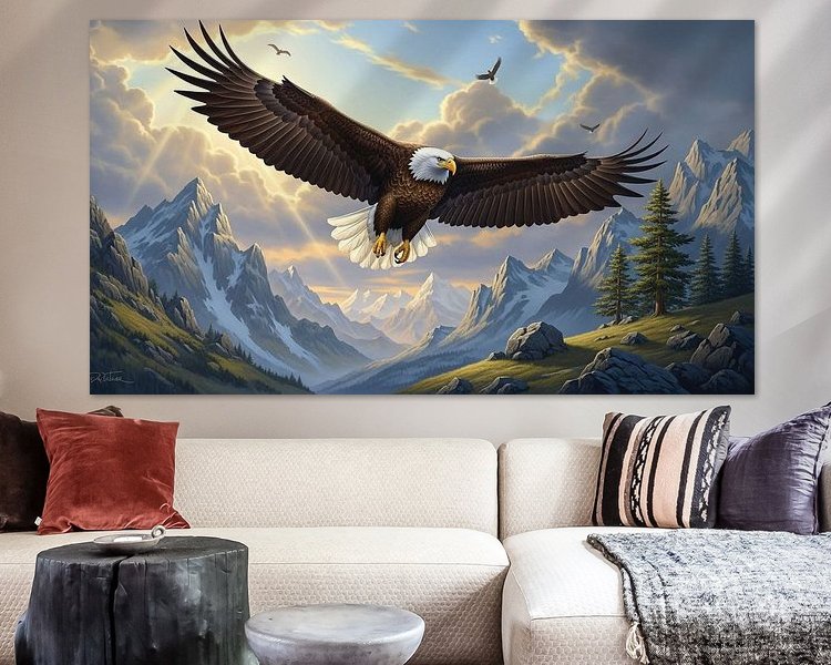 Example of the artwork in a room