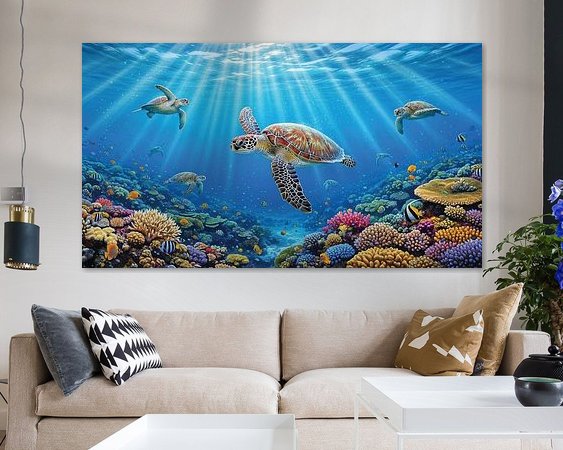 Example of the artwork in a room