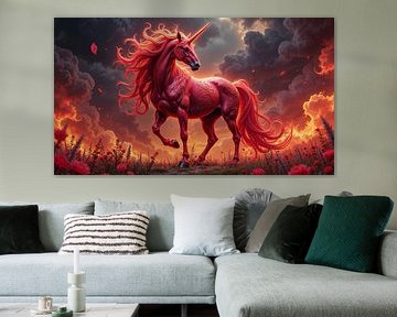 PYRAVEL - Ein feuerrotes Einhorn im Sturm der Dämmerung