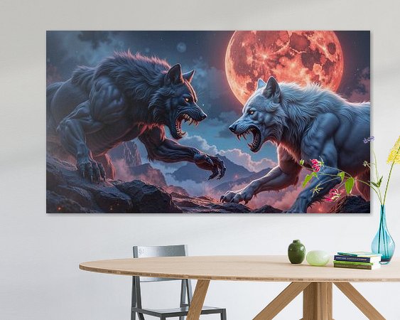 Example of the artwork in a room