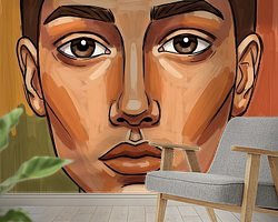 Example of the artwork in a room