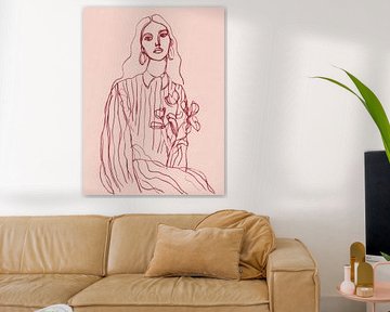 Soft Lines, modern line drawing