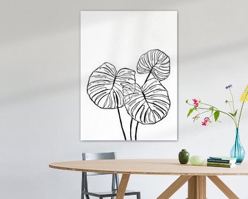 botanische Linienkunst von Giandra Safaraz