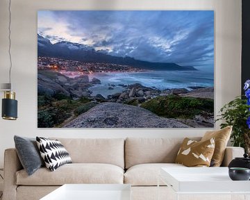 Sunrise over Camps Bay South Africa by Achim Thomae Photography