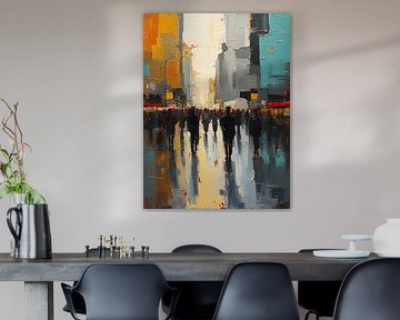 painting city by Giandra Safaraz