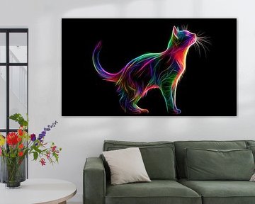 Multicolour cat panorama by TheXclusive Art