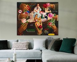 Example of the artwork in a room