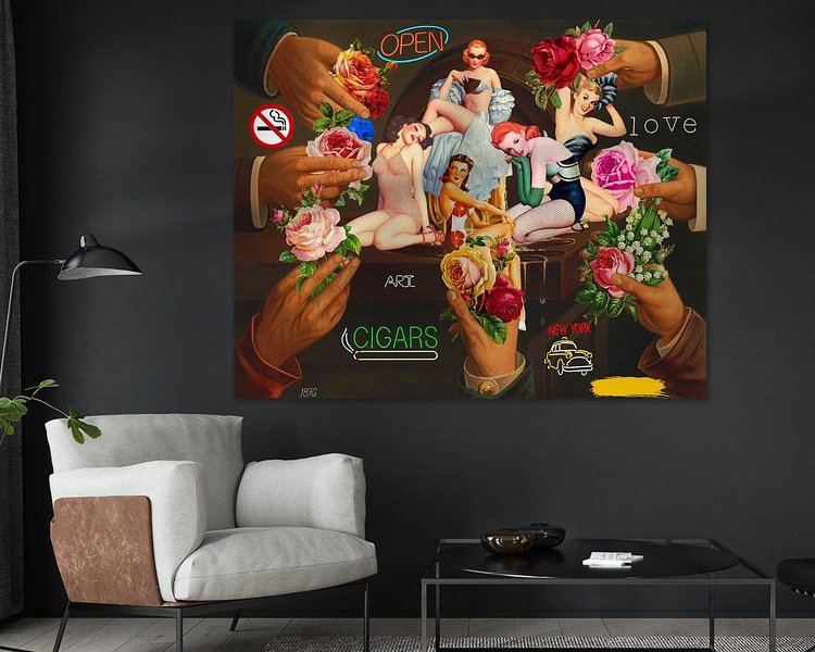 Example of the artwork in a room