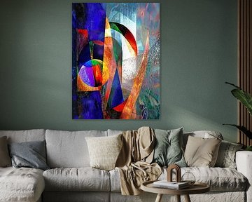 Colourful abstract sun