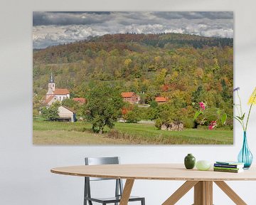 Herfst in het biosfeerreservaat van de Rhön van Peter Eckert