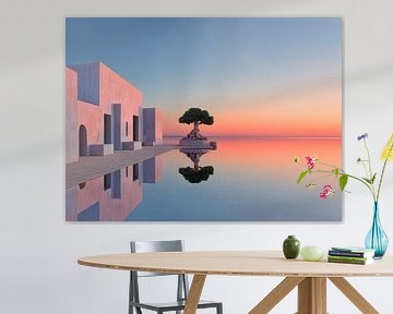 Silent Reflection in Pastel