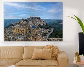 Uitzicht op Ragusa van Dimitri van den Berg