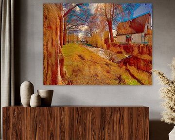 Leeuwarden im Herbst von Roelof van der Schaaf