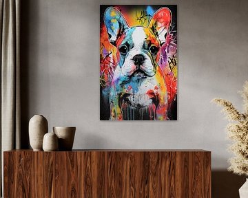 French Bulldog Pop Art