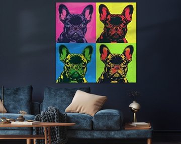 Pop Art French Bulldog by Lauren Wilde