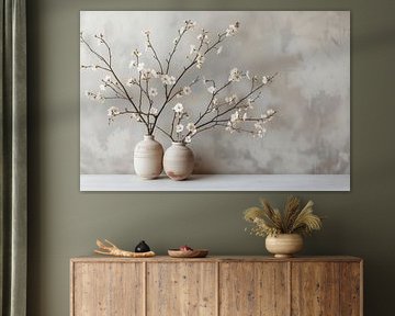 Klassisches Stillleben mit Blütenzweigen von Kleurenrijk
