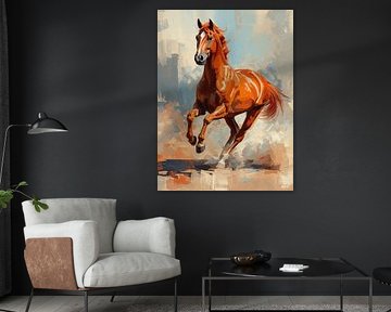 rotes Pferd von Giandra Safaraz