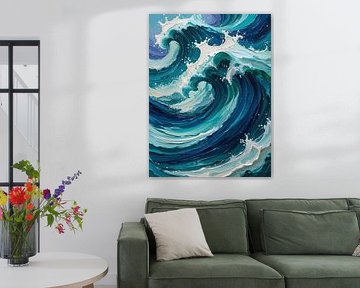 painting wave by Giandra Safaraz