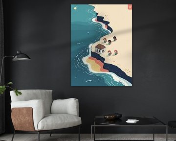 kleines Dorf an der Küste von Giandra Safaraz