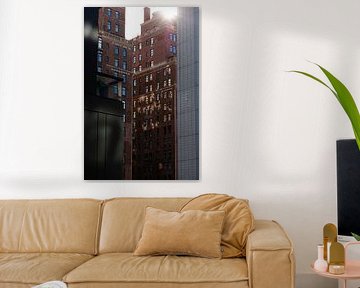 New Yorker Architektur mit Sonne und Reflexion von Shaquille Maarschalkerweerd