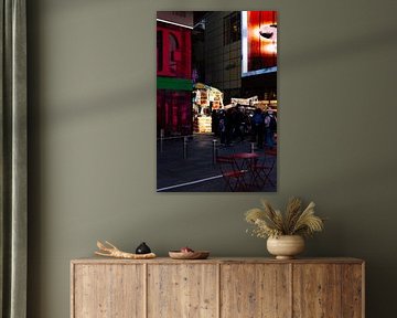 New York: Sunlight on Times Square van Shaquille Maarschalkerweerd