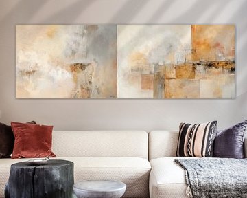 ABSTRAKTE KUNST Schweigende Ebenen von Melanie Viola