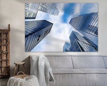 New York: wolkenkrabbers en de reflecties van de lucht van Shaquille Maarschalkerweerd