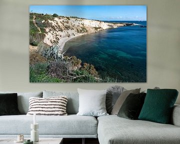 Kustlandschap bij Marsaxlokk, dieptezicht