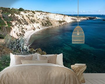 Kustlandschap bij Marsaxlokk, dieptezicht van Werner Lerooy