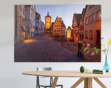 Christmas time at the Plönlein - Rothenburg ob der Tauber shines. by Jiri Viehmann