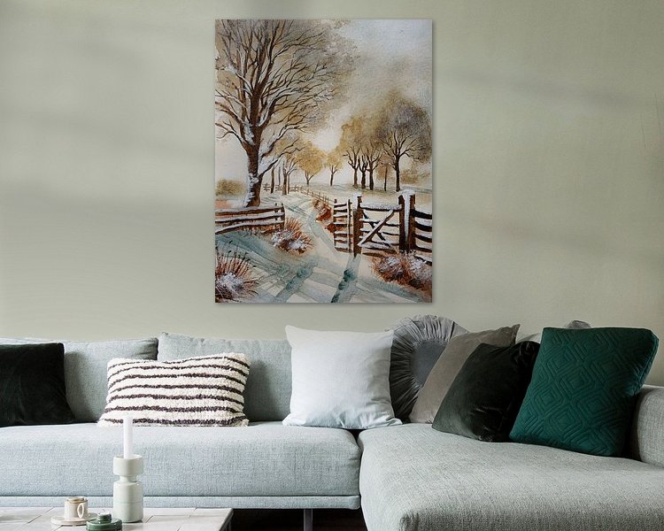 Example of the artwork in a room