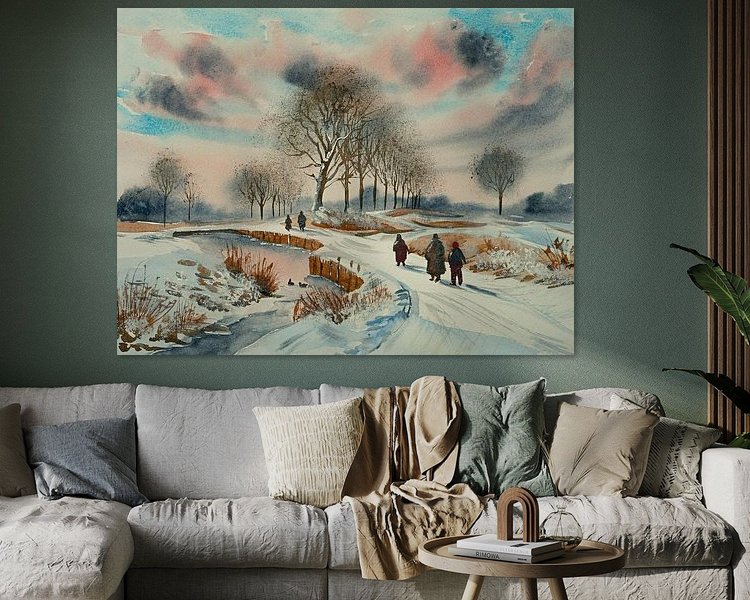 Example of the artwork in a room