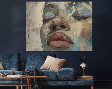 Abstraktes Porträt-Kunstwerk - Moderne Wanddekoration von SPEQ ART