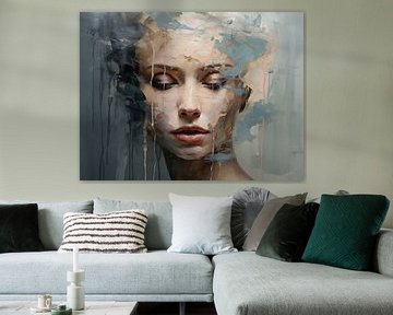 Abstraktes Porträt-Kunstwerk - Moderne Wanddekoration von SPEQ ART