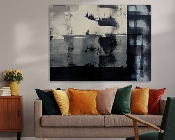 Abstract minimalist art in neutral colors