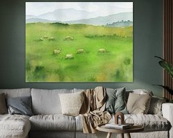 Example of the artwork in a room