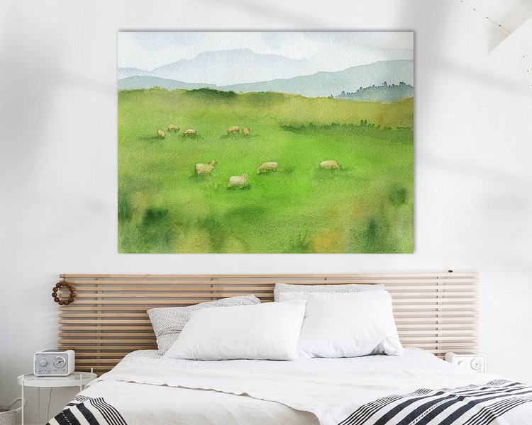 Example of the artwork in a room