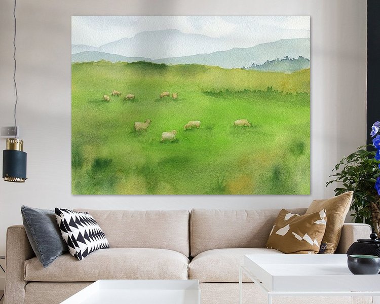 Example of the artwork in a room