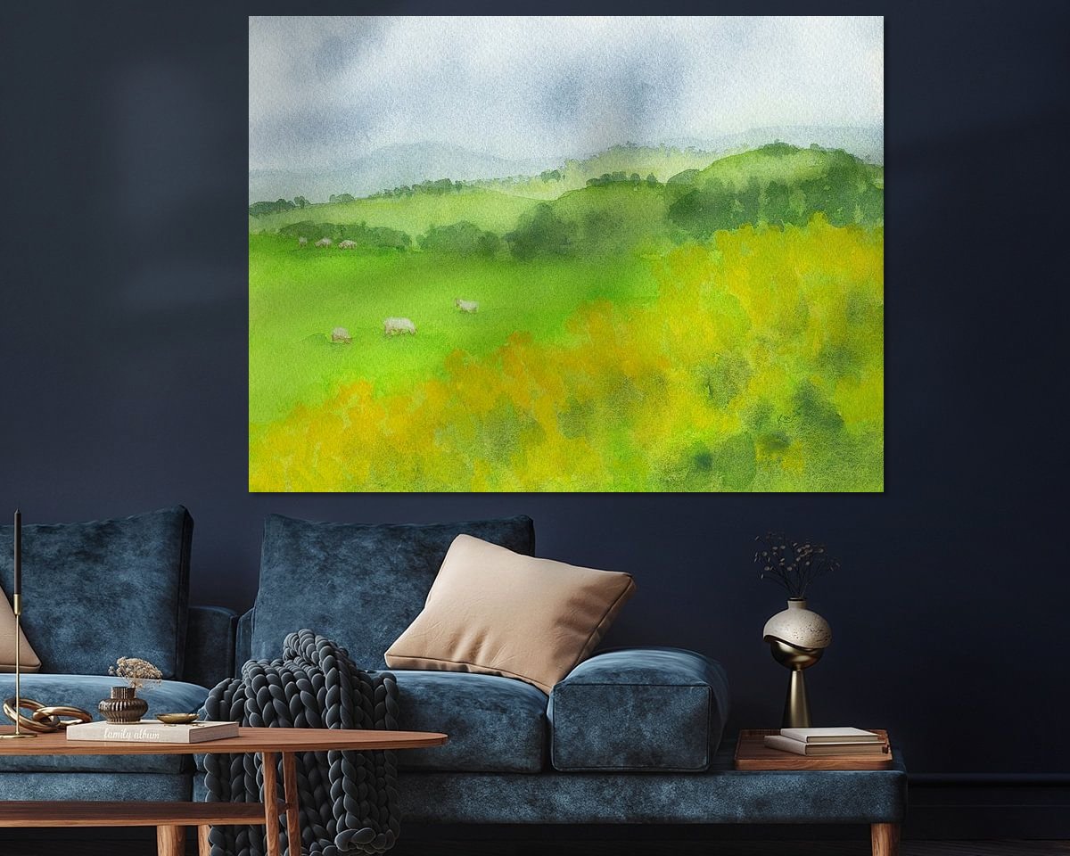 Example of the artwork in a room