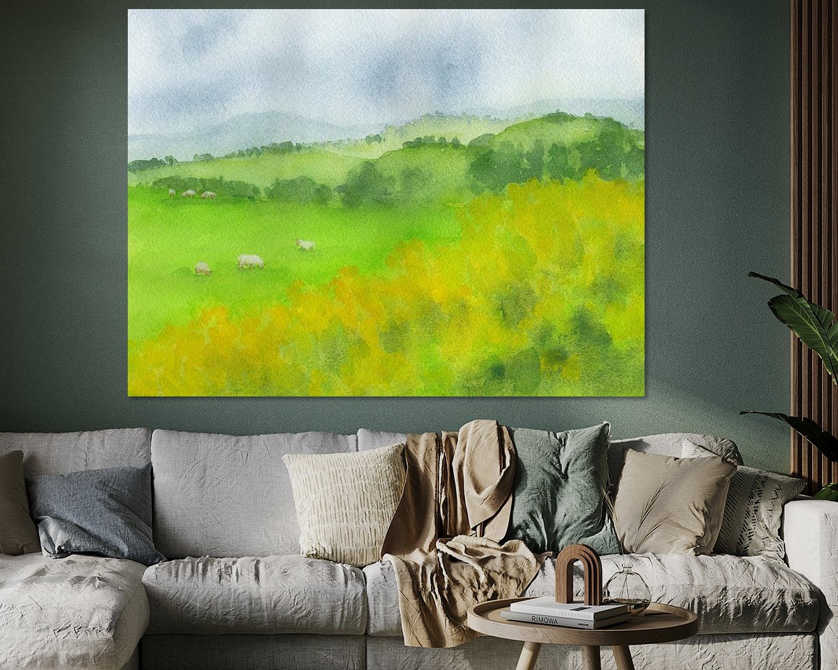 Example of the artwork in a room