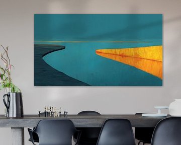 Goud en zee panorama