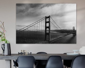 The Abandoned Crossing: Golden Gate Noir 04 by FotoDennis.com | Werk op de Muur